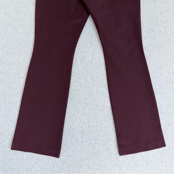 Old Navy Pants Womens Size 8 Pixie Flare High Waisted Burgundy Red Purple NWT - Picture 8 of 14